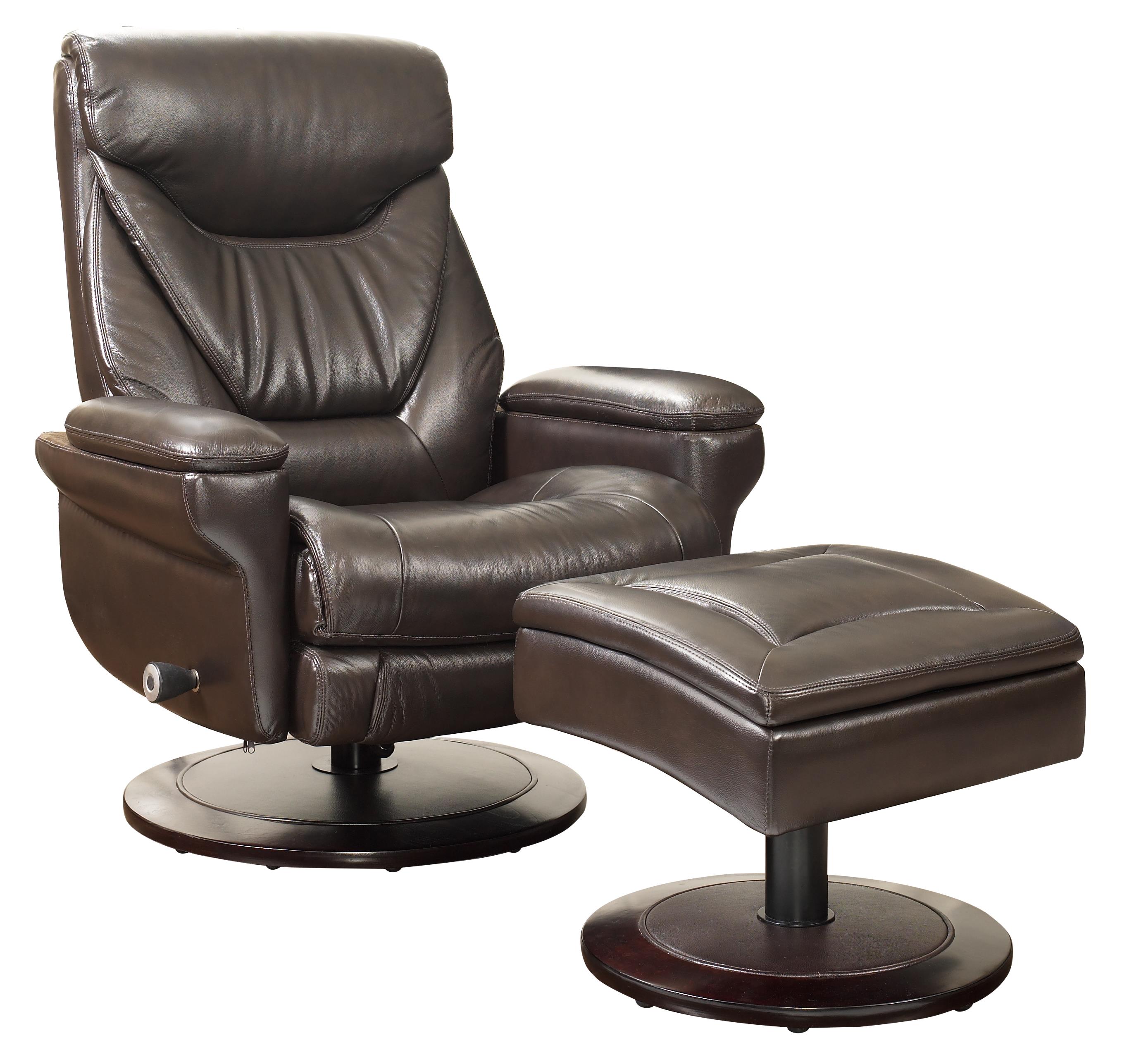 Pedestal chair store and ottoman